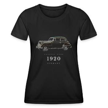 CLASSIC CARS GERMANY 1920 SHIRT - Frauen Funktions-T-Shirt - Schwarz - Vorne - AI Model Female 172 light (172cm)