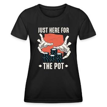 Poker Casino Texas Hold'em Pokerspieler - Frauen Funktions-T-Shirt - Schwarz - Vorne - AI Model Female 172 light (172cm)