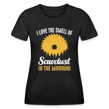 Tischler Holzarbeiter Zimmerei - Frauen Funktions-T-Shirt - Schwarz - Vorne - AI Model Female 172 light (172cm)