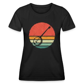 Banjo Instrument - T-shirt sport Femme - noir - Devant - AI Model Female 172 light (172cm)