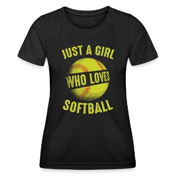 Softball Sport Joueur de Softball - T-shirt sport Femme - noir - Devant - AI Model Female 172 light (172cm)