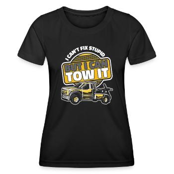 Dépanneuse Dépanneuse - T-shirt sport Femme - noir - Devant - AI Model Female 172 light (172cm)