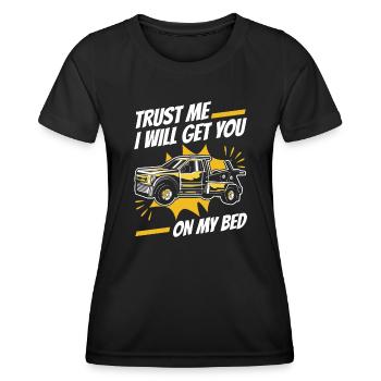 Dépanneuse Dépanneuse - T-shirt sport Femme - noir - Devant - AI Model Female 172 light (172cm)