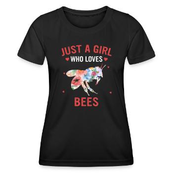 Apiculteurs abeilles abeilles abeilles abeilles - T-shirt sport Femme - noir - Devant - AI Model Female 172 light (172cm)