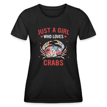 Crabe Ermite Crabe Crabe - T-shirt sport Femme - noir - Devant - AI Model Female 172 light (172cm)