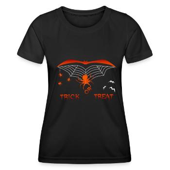trick or treat Halloween - Frauen Funktions-T-Shirt - Schwarz - Vorne - AI Model Female 172 light (172cm)