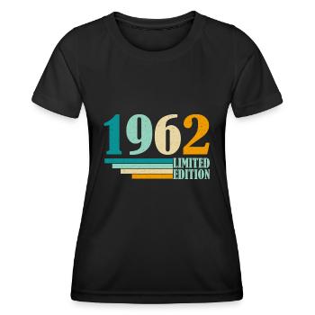 Vintage 1962 Vintage Retro Birthday Gift - Women's Functional T-Shirt - black - Front - AI Model Female 172 light (172cm)