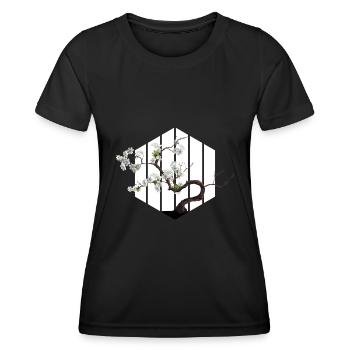 BONSAI Yamadori Japanese Cherry Bonsai Master - Women's Functional T-Shirt - black - Front - AI Model Female 172 light (172cm)
