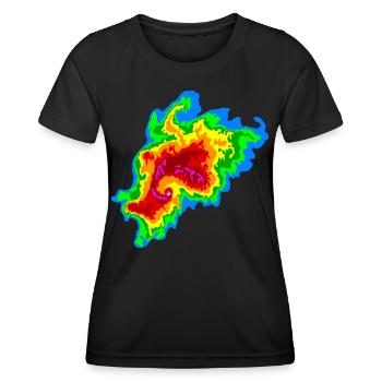 Joplin Superzelle, Tornado, Radar, Sturmjäger - Frauen Funktions-T-Shirt - Schwarz - Vorne - AI Model Female 172 light (172cm)