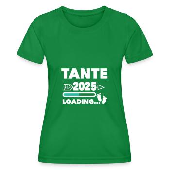 Tante 2025 Loading .... - Frauen Funktions-T-Shirt - Kelly Green - Vorne - AI Model Female 172 dark (172cm)