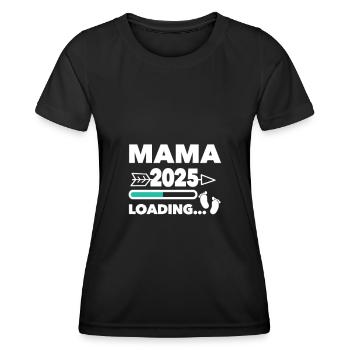 Mama 2025 - Frauen Funktions-T-Shirt - Schwarz - Vorne - AI Model Female 172 light (172cm)