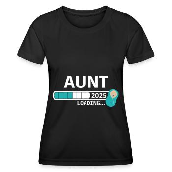 Aunt 2025 - Frauen Funktions-T-Shirt - Schwarz - Vorne - AI Model Female 172 light (172cm)