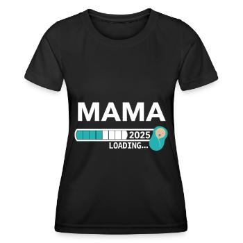 Mama 2025 - Frauen Funktions-T-Shirt - Schwarz - Vorne - AI Model Female 172 light (172cm)