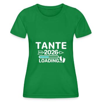 Tante 2026 Pieds de Bébé - T-shirt sport Femme - vert - Devant - AI Model Female 172 dark (172cm)
