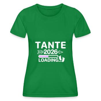 Tante 2026 Pieds de Bébé - T-shirt sport Femme - vert - Devant - AI Model Female 172 dark (172cm)