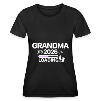 Oma 2026 Babyfüße - Frauen Funktions-T-Shirt - Schwarz - Vorne - AI Model Female 172 light (172cm)