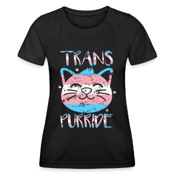 Transgender gift - Women's Functional T-Shirt - black - Front - AI Model Female 172 light (172cm)