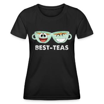 Beste Freunde - Frauen Funktions-T-Shirt - Schwarz - Vorne - AI Model Female 172 light (172cm)