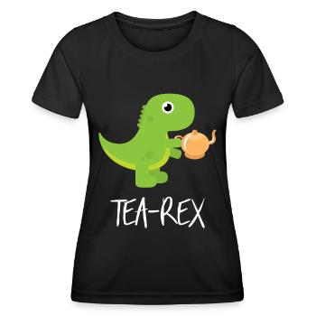 Tee - Frauen Funktions-T-Shirt - Schwarz - Vorne - AI Model Female 172 light (172cm)