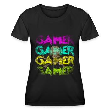 Gamer - Women's Functional T-Shirt - black - Front - AI Model Female 172 light (172cm)