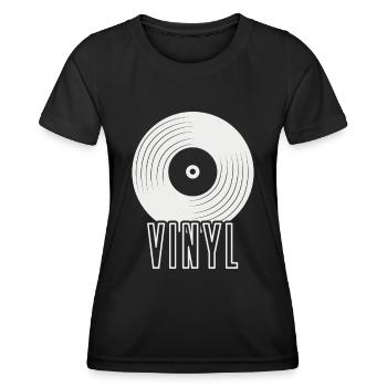 vinyle - T-shirt sport Femme - noir - Devant - AI Model Female 172 light (172cm)