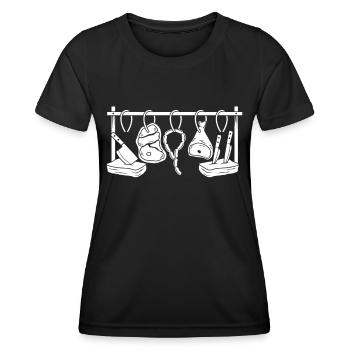 Metzger - Frauen Funktions-T-Shirt - Schwarz - Vorne - AI Model Female 172 light (172cm)