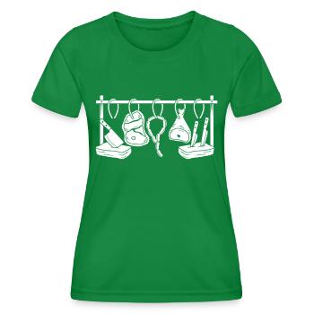 Metzger - Frauen Funktions-T-Shirt - Kelly Green - Vorne - AI Model Female 172 dark (172cm)
