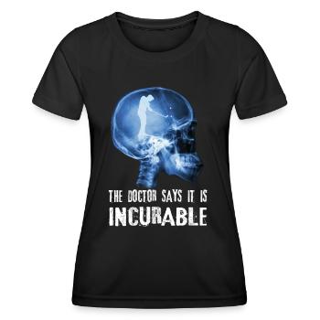 Golf Le docteur dit que c'est incurable - T-shirt sport Femme - noir - Devant - AI Model Female 172 light (172cm)