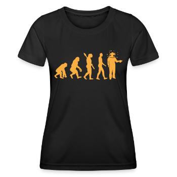 Evolution Beekeeper Beekeeping Bee Whisperer - Women's Functional T-Shirt - black - Front - AI Model Female 172 light (172cm)