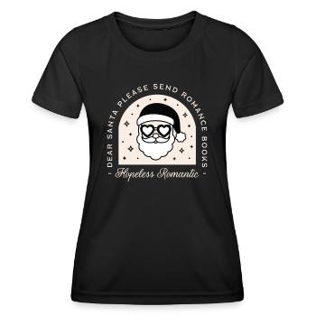 Weihnachtsbücher Dark Romance Reader - Frauen Funktions-T-Shirt - Schwarz - Vorne - AI Model Female 172 light (172cm)