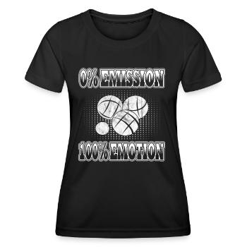Boccia - Boule - Bocciaspieler - Frauen Funktions-T-Shirt - Schwarz - Vorne - AI Model Female 172 light (172cm)
