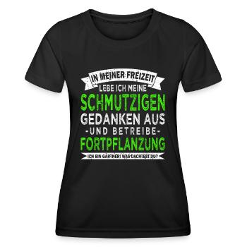 Hobbygärtner Landschaftsgärtner Gartenbau - Frauen Funktions-T-Shirt - Schwarz - Vorne - AI Model Female 172 light (172cm)