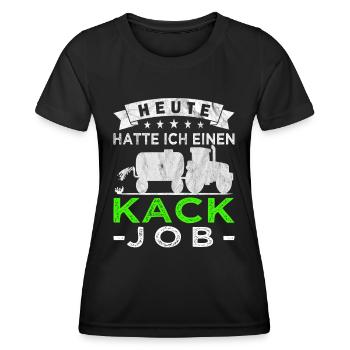 Gülle Landwirt - Traktoren - Bauernhof - Frauen Funktions-T-Shirt - Schwarz - Vorne - AI Model Female 172 light (172cm)