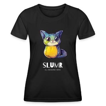 Funny outfit for slime, pear, bat - Women's Functional T-Shirt - black - Front - AI Model Female 172 light (172cm)