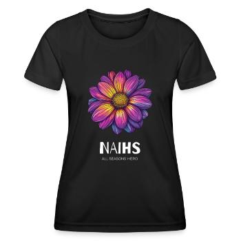 Lustiges Outfit für Genießer, Blume, Garten - Frauen Funktions-T-Shirt - Schwarz - Vorne - AI Model Female 172 light (172cm)