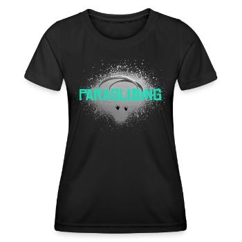 Gliding Into Sunset türkis - Frauen Funktions-T-Shirt - Schwarz - Vorne - AI Model Female 172 light (172cm)