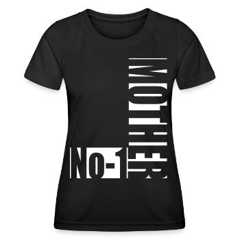 No-1 Mother - Frauen Funktions-T-Shirt - Schwarz - Vorne - AI Model Female 172 light (172cm)