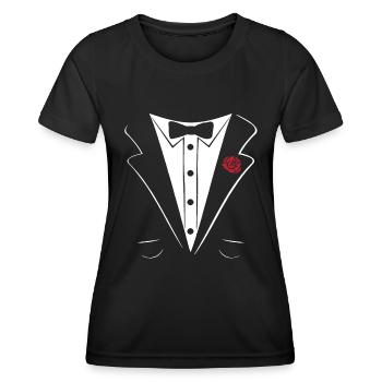 FILIGRAN TUXEDO TUXEDO SUIT SHIRT - T-shirt sport Femme - noir - Devant - AI Model Female 172 light (172cm)