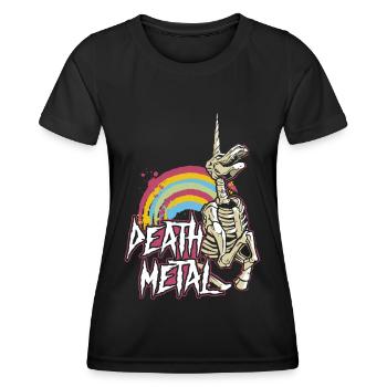 Death Metal Heavy Hardrock - T-shirt sport Femme - noir - Devant - AI Model Female 172 light (172cm)