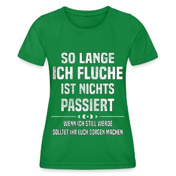 So lange ich Fluch ist nichts Passiert Handwerker - Frauen Funktions-T-Shirt - Kelly Green - Vorne - AI Model Female 172 dark (172cm)