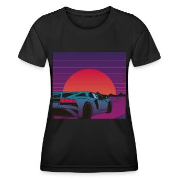 Supercar Act for your dreams Dream Car Sunrise - Women's Functional T-Shirt - black - Front - AI Model Female 172 light (172cm)