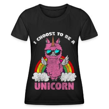 Peru Tierfreund - Frauen Funktions-T-Shirt - Schwarz - Vorne - AI Model Female 172 light (172cm)