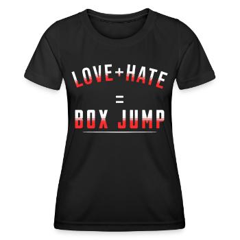 Cadeau pour sportif Workout WOD Musculation Sport - T-shirt sport Femme - noir - Devant - AI Model Female 172 light (172cm)