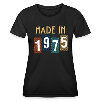 1975 Gift For Birthday Year of Birth - Women's Functional T-Shirt - black - Front - AI Model Female 172 light (172cm)