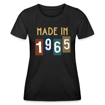 1965 Geschenk zum Geburtstag Geburtsjahr - Frauen Funktions-T-Shirt - Schwarz - Vorne - AI Model Female 172 light (172cm)