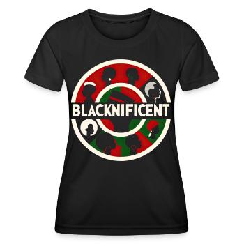 Cercle d’autonomisation - T-shirt sport Femme - noir - Devant - AI Model Female 172 light (172cm)