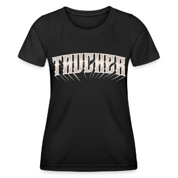 Taucher Tauchen - Frauen Funktions-T-Shirt - Schwarz - Vorne - AI Model Female 172 light (172cm)
