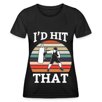Boxen Boxer Boxerin Boxkampf Boxtraining - Frauen Funktions-T-Shirt - Schwarz - Vorne - AI Model Female 172 light (172cm)