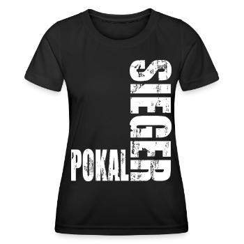 Pokalsieger 2026 - Frauen Funktions-T-Shirt - Schwarz - Vorne - AI Model Female 172 light (172cm)