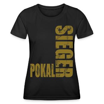 Pokalsieger 2026 - Frauen Funktions-T-Shirt - Schwarz - Vorne - AI Model Female 172 light (172cm)